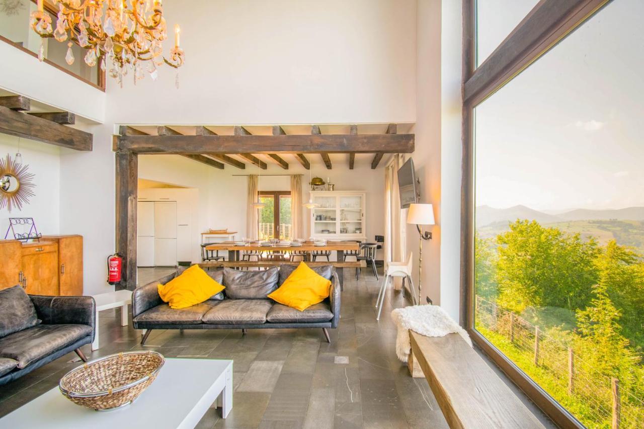 Behin Batean, Espectacular Casa Rural En Pleno Corazon Del Valle Baztan Ziga Exterior foto